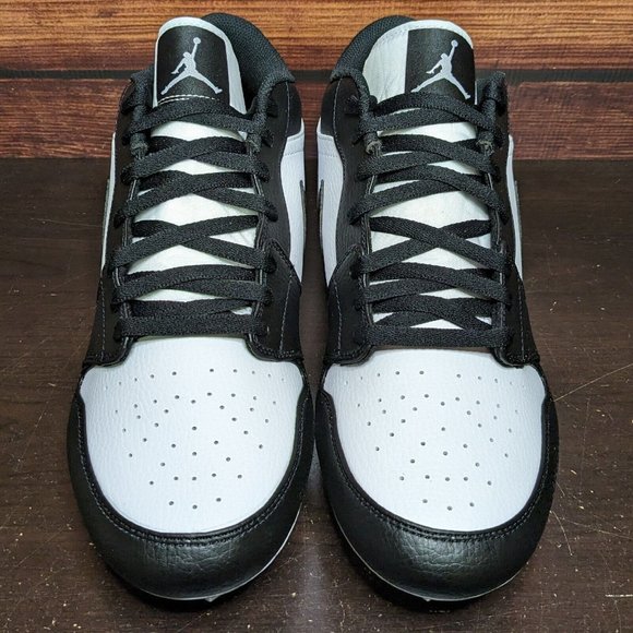 Nike Air Jordan 1 Low TD Men\'s 14 Panda White Black football cleats FJ6245-100 main image 7